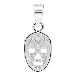 Dije Máscara de Luchador de Plata .925 Acabado Pulido 30 mm - Imagen 4