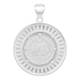 Dije Medalla Ángel Centenario Plata 925 con Bisel de Zirconias Blancas - Imagen 3