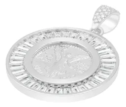 Dije Medalla Ángel Centenario Plata 925 con Bisel de Zirconias Blancas - Imagen 5