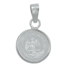 Dije Medalla Centenario Ángel Plata 999 con Zirconia - Imagen 3