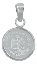 Dije Medalla Centenario Ángel Plata 999 con Zirconia - Imagen 3