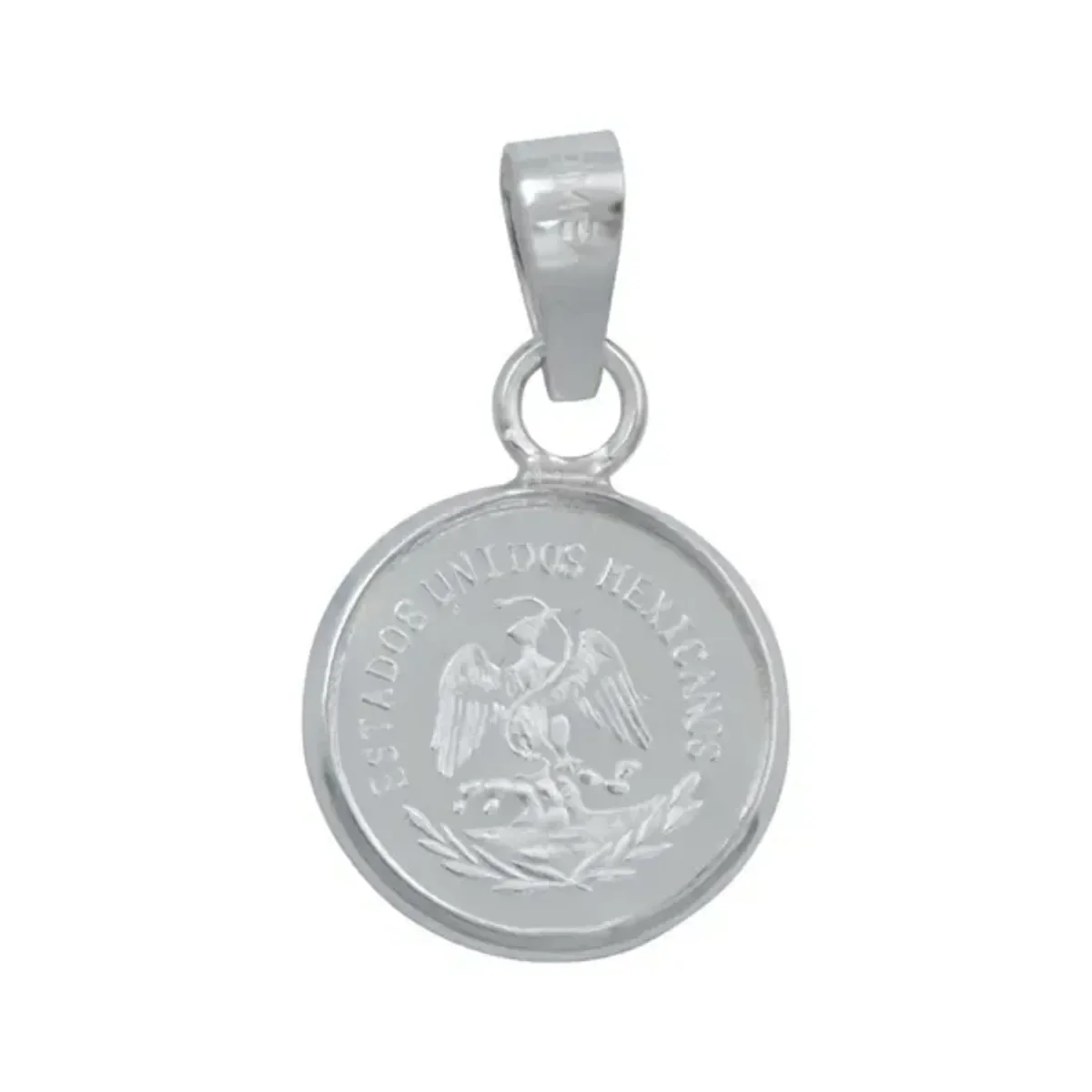Dije Medalla Centenario Ángel Plata 999 con Zirconia - Imagen 3