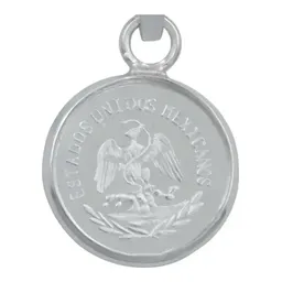 Dije Medalla Centenario Ángel Plata 999 con Zirconia - Imagen 4