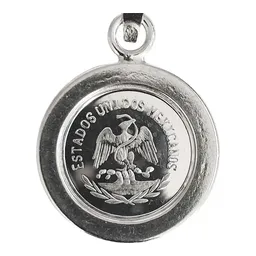 Dije Medalla Centenario México con Zirconia Plata .999 - Imagen 3