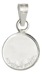 Dije Medalla Espíritu Santo Plata 999 Religiosa Artesanal Unisex - Imagen 2