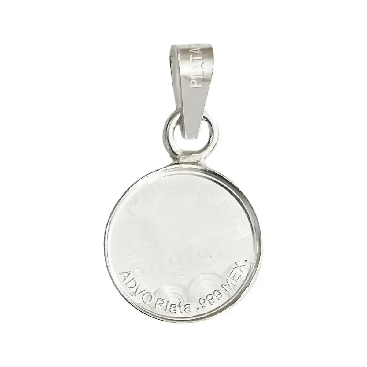 Dije Medalla Espíritu Santo Plata 999 Religiosa Artesanal Unisex - Imagen 2