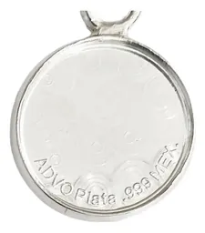 Dije Medalla Espíritu Santo Plata 999 Religiosa Artesanal Unisex - Imagen 4