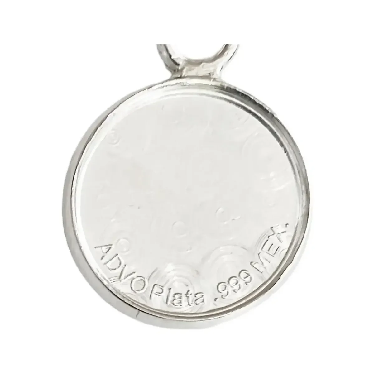 Dije Medalla Espíritu Santo Plata 999 Religiosa Artesanal Unisex - Imagen 4