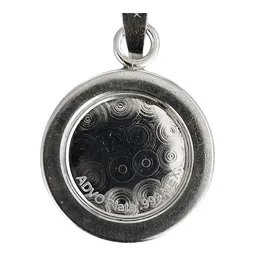 Dije Medalla Espíritu Santo Plata Ley .999 con Zirconia - Imagen 4