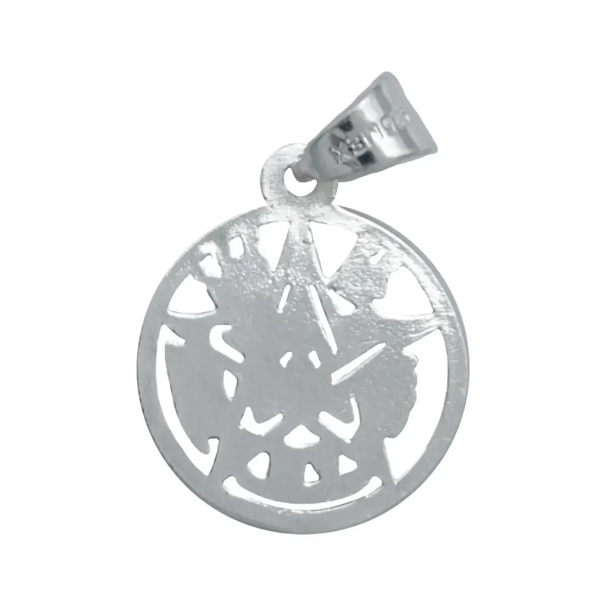 Dije Medalla Plata 925 Tetragramatón Detallado Amuleto Protección - Imagen 3