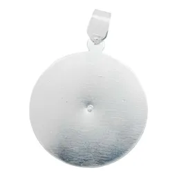 Dije Medalla Plata 925 Virgen Guadalupe Acabado Diamantado - Imagen 3