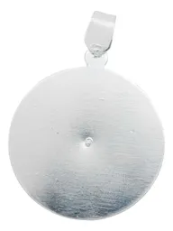 Dije Medalla Plata 925 Virgen Guadalupe Acabado Diamantado - Imagen 3