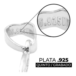 Dije Medalla San Benito de Plata .925 Doble Vista 20x14 mm - Imagen 3