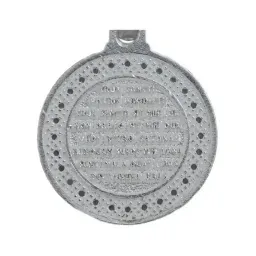 Dije Medalla San Benito Oración Plata 925 con Zirconia - Imagen 4