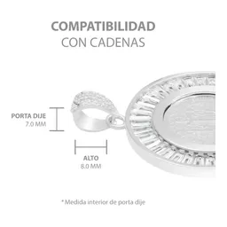 Dije Medalla San Benito Plata 925 Zirconias Baguette Joyería Fina - Imagen 5