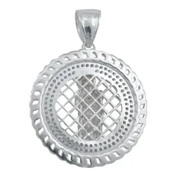 Dije Medalla San Judas Plata .925 con Zirconias para Hombre - Imagen 3