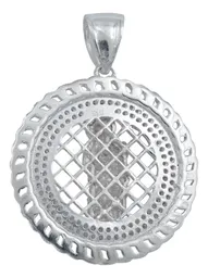Dije Medalla San Judas Plata .925 con Zirconias para Hombre - Imagen 3