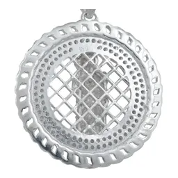 Dije Medalla San Judas Plata .925 con Zirconias para Hombre - Imagen 4