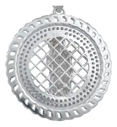 Dije Medalla San Judas Plata .925 con Zirconias para Hombre - Imagen 4