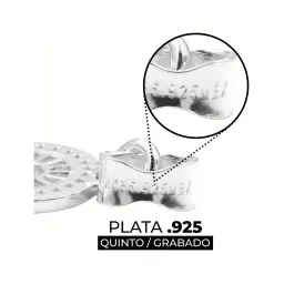 Dije Medalla San Judas Plata 925 con Zirconias Verdes - Imagen 3