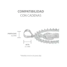 Dije Medalla San Judas Plata 925 Zirconias Transparentes para Hombre - Imagen 6