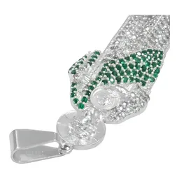 Dije de San Judas Tadeo en Plata .925 con Zirconias Verdes - Imagen 5