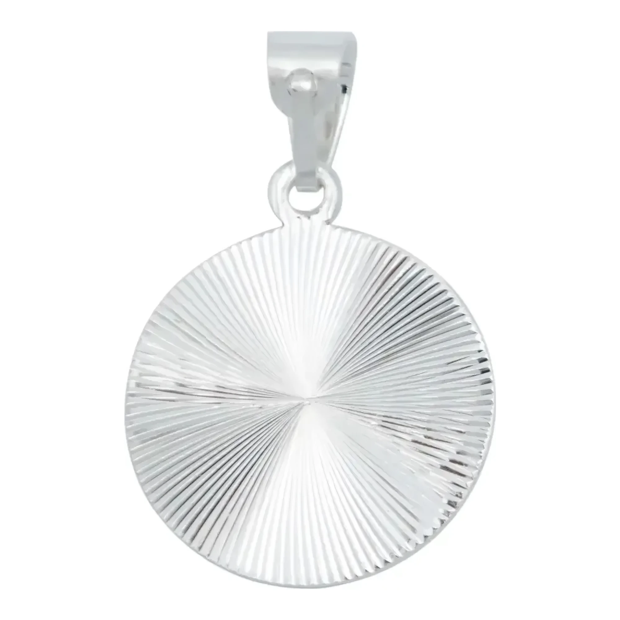Dije Medalla San Judas Tadeo de Plata .925 Diamantada 30x20 mm - Imagen 3