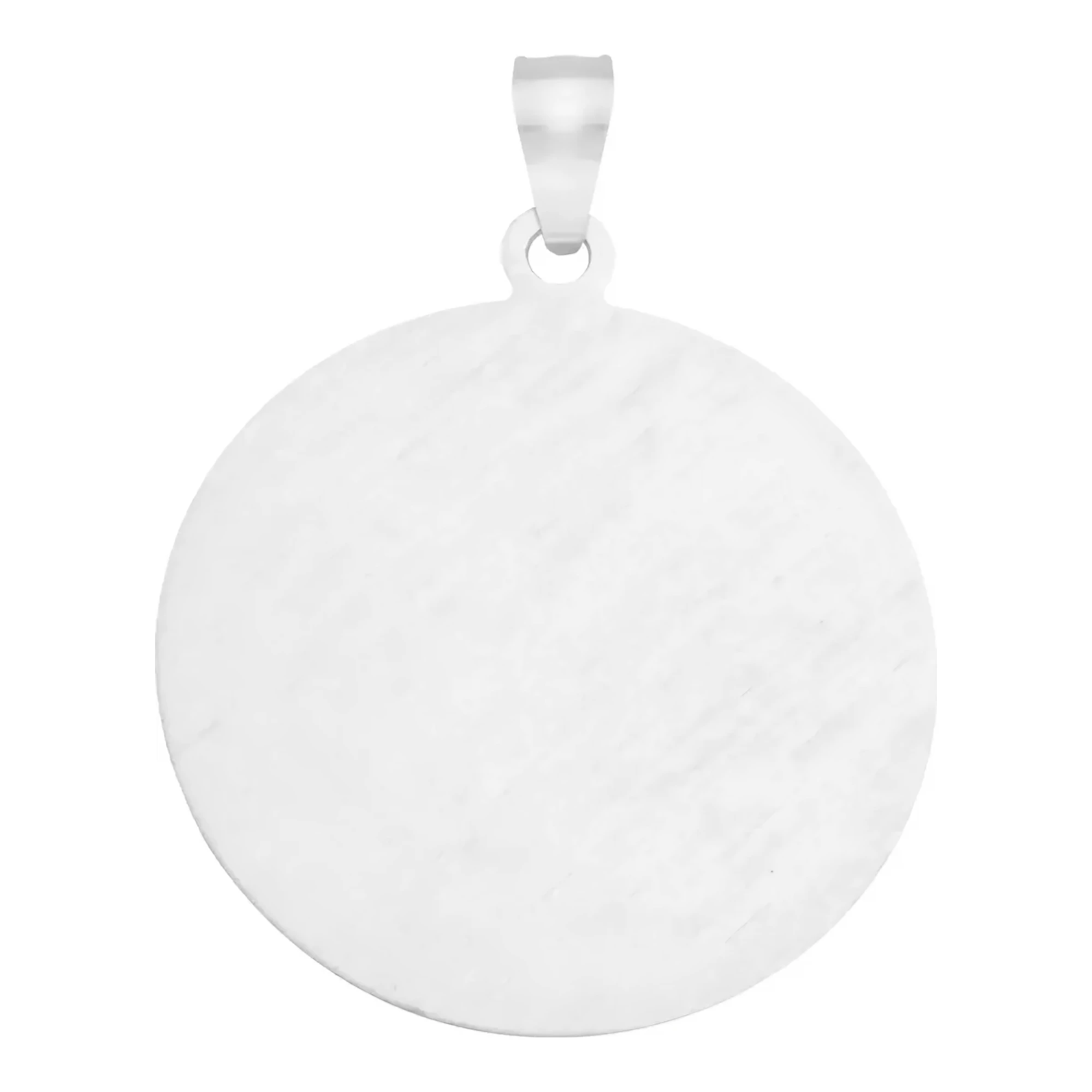 Dije Medalla San Judas Tadeo de Plata .925 Diamantado 10 mm - Imagen 5