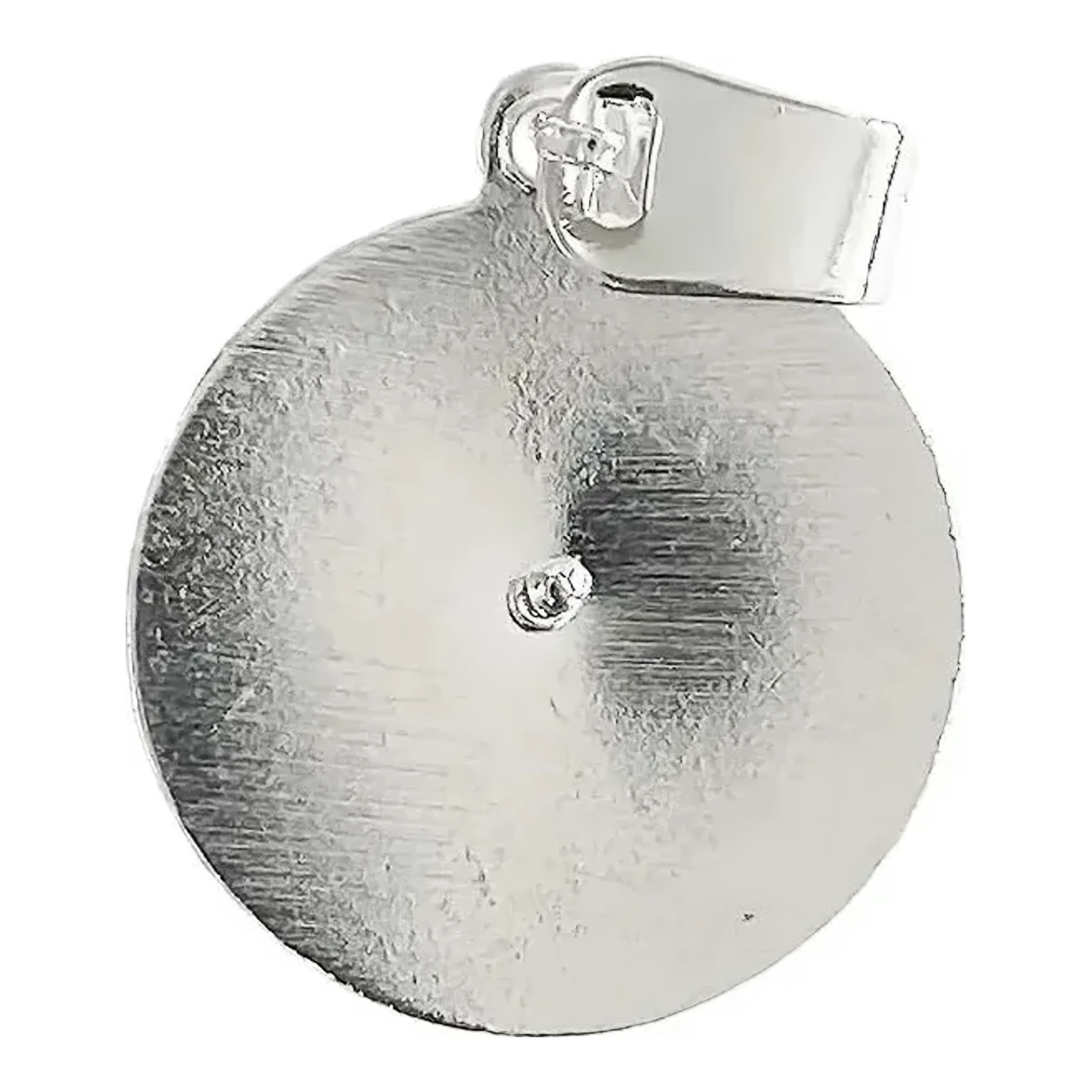 Dije Medalla San Judas Tadeo de Plata .925 Diamantado 30x10 mm - Imagen 2