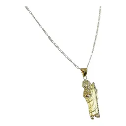 Dije Medalla San Judas Tadeo Oro 10k Troquelado para Collar - Imagen 2