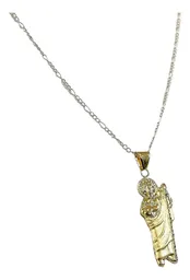 Dije Medalla San Judas Tadeo Oro 10k Troquelado para Collar - Imagen 2