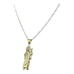 Dije Medalla San Judas Tadeo Oro 10k Troquelado para Collar - Imagen 3