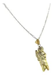 Dije Medalla San Judas Tadeo Oro 10k Troquelado para Collar - Imagen 4