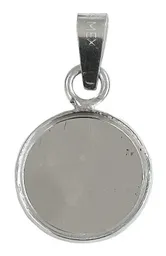 Dije Medalla San Judas Tadeo Plata 999 Acabado Pulido Diseño Religioso - Imagen 2