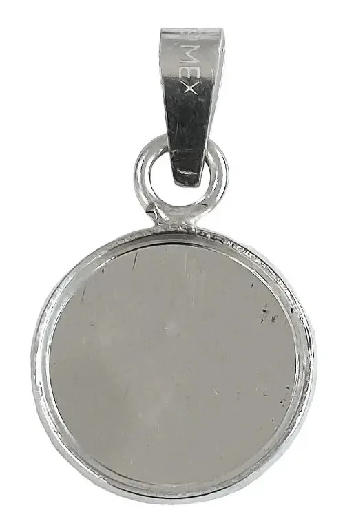 Dije Medalla San Judas Tadeo Plata 925 Acabado Pulido Diseño Religioso - Imagen 1