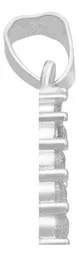 Dije Medalla San Judas Tadeo Plata .925 con Zirconia Transparente - Imagen 5
