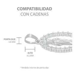 Dije Medalla San Judas Tadeo Plata .925 con Zirconia Transparente - Imagen 6