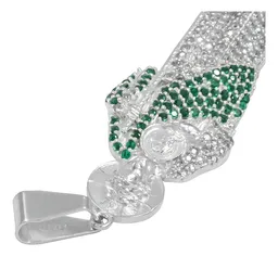 Dije Medalla San Judas Tadeo Plata 999 con Zirconia Verde Zirconias Modelo 501 - Imagen 5