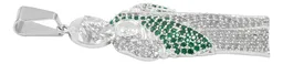 Dije Medalla San Judas Tadeo Plata 999 con Zirconia Verde Zirconias Modelo 501 - Imagen 6