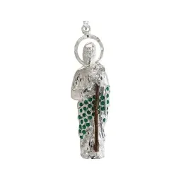 Dije Medalla San Judas Tadeo Plata 925 con Zirconia Zirconias - Imagen 2