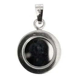 Dije Medalla San Judas Tadeo Plata 999 con Zirconias - Imagen 2