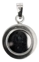 Dije Medalla San Judas Tadeo Plata 999 con Zirconias - Imagen 2