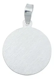 Dije Medalla San Judas Tadeo Plata 925 Diamantada Modelo 2171 - Imagen 3