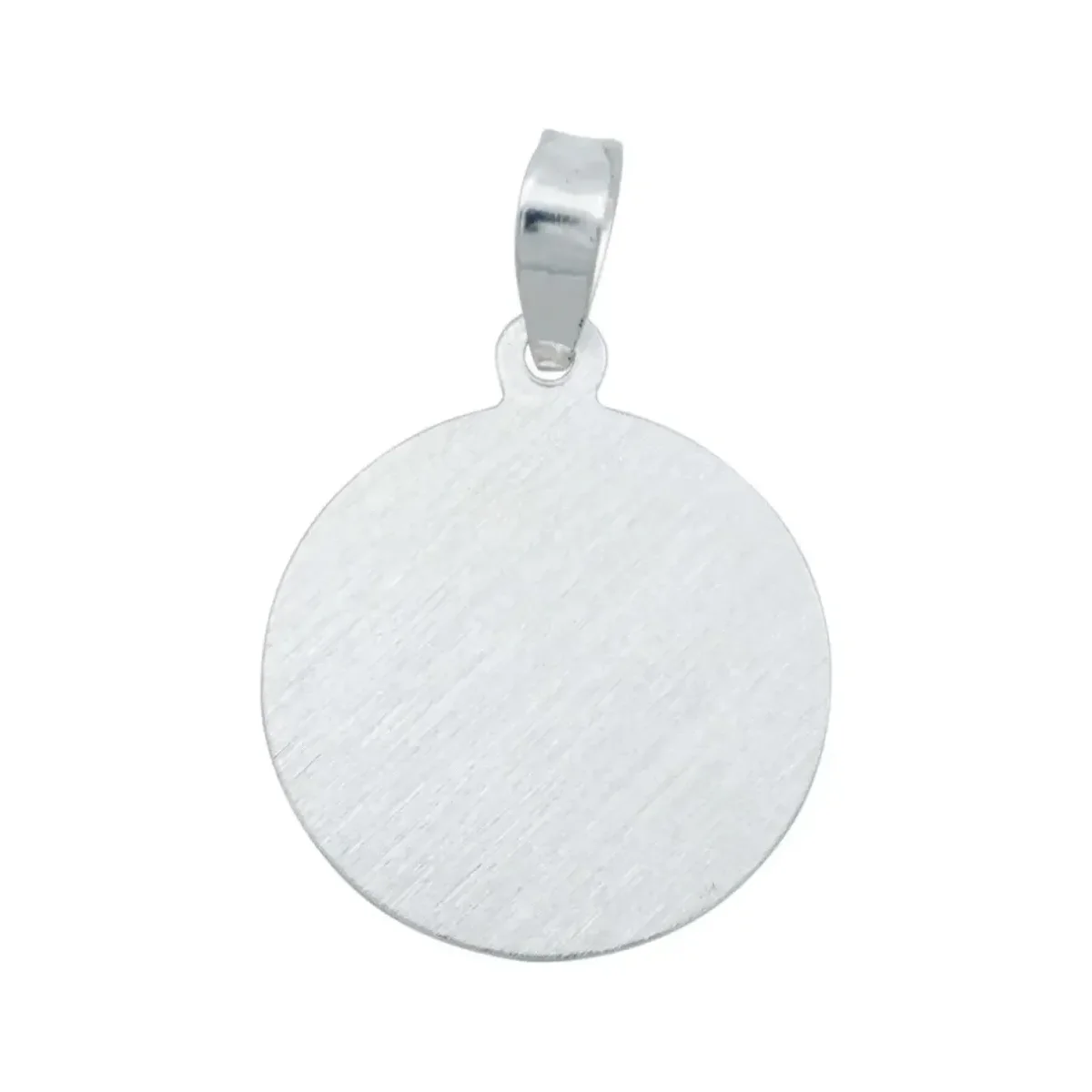 Dije Medalla San Judas Tadeo Plata 925 Diamantada Modelo 2171 - Imagen 3