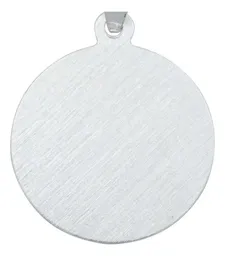 Dije Medalla San Judas Tadeo Plata 925 Diamantada Modelo 2171 - Imagen 4