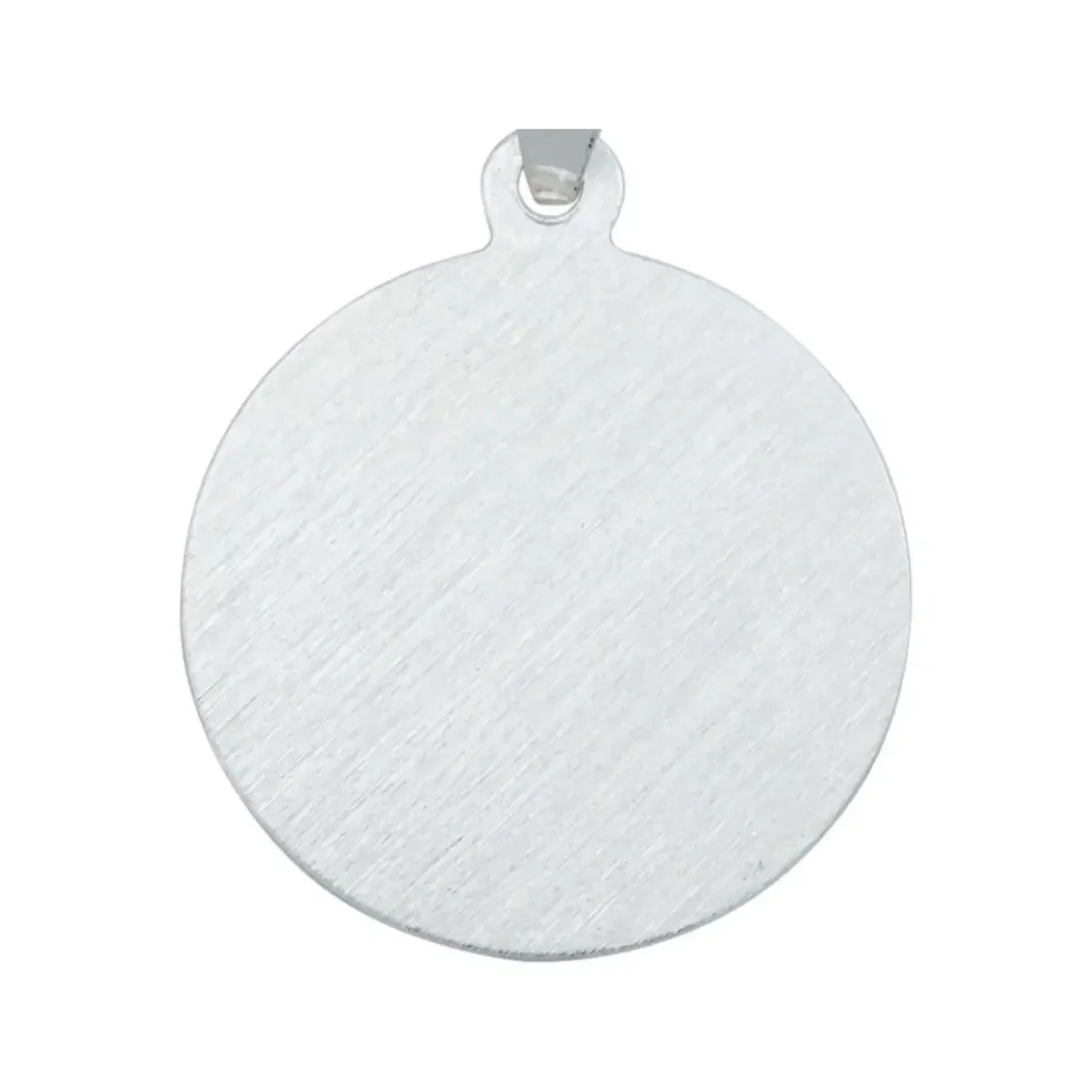 Dije Medalla San Judas Tadeo Plata 925 Diamantada Modelo 2171 - Imagen 4