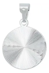 Dije Medalla San Judas Tadeo Plata 925 Diamantada Modelo 2173 - Imagen 3