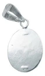 Dije Medalla San Judas Tadeo Plata 925 Diamantada Unisex - Imagen 3