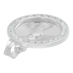 Dije Medalla San Judas Tadeo Plata 925 Diamantado con Zirconia Blanca - Imagen 5