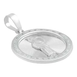 Dije Medalla San Judas Tadeo Plata .925 Diamantado con Zirconias - Imagen 3